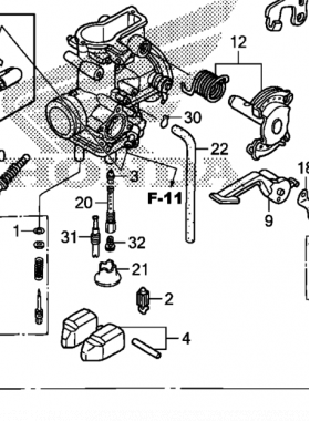 2008 Honda CRF230F Carburetor diagramt